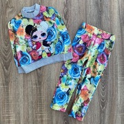 Dres dziewczęcy LOL, kwiatowy, r. 92