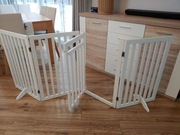 Bramka dla małego psa kota rozkładana 80-180 cm wolnostojąca zamykana 