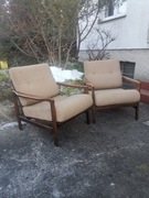 Para foteli dwa fotele lata 70-80te PRL, Ładny stan. Cena za 2!!!. 