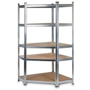 Regał narożny magazynowy metalowy