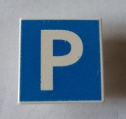 Lego 30258pb002 Znak drogowy parking 6427