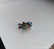 Kapitan Ameryka charms zawieszka srebrna Marvel pasuje bransoletek Pandora 