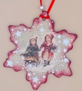 ZAWIESZKI NA CHOINKĘ BOŻE NARODZENIE. DEKORACJE  4 SZTUKI, RÓŻNE KSZTAŁTY