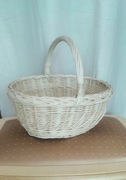 Koszyk wielkanocny biały z polskiej wikliny od producenta