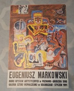 Plakat Eugeniusz Markowski 1990 Poznań 1991 Kołobrzeg