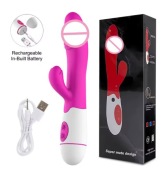 Wibrator królik G Spot stymulator łechtaczki Dildo 
