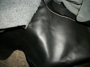 SKÓRA NATURALNA CZARNA GŁADKA DUŻE KAWAŁKI