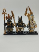 Minifigurka 3 sztuki Ra Seth Sobek Egipscy bogowie kompatybilne z LEGO
