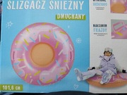 Ślizgacz śnieżny dmuchany spokey donut koło 