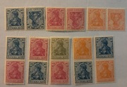 Deutsche Reich germania zusammendrucke Mi S15,17,19 ,21, 25, K1,2,3  czyste