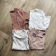 zestaw set 4x koszulka tshirt bluzka xs s basic Reserved mohito abercrombie