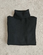 Gruby golf (bez metki) męski Zara czarny, wełna/nylon, rozm. S/M