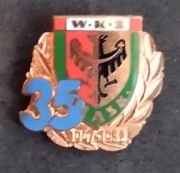 odznaka ŚLĄSK Wrocław 35 lat niebieska