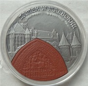 20 zł , 2002 r. ZAMEK W MALBORKU Ag 925 blisko uncja srebra
