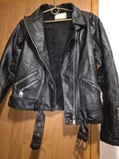 Ramoneska Eko skóra z paskiem ocieplana w środku