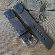 Pasek do zegarka 20 mm handmade skóra naturalna vintage ręcznie robiony 