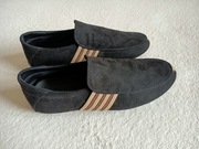 Buty męskie mokasyny zamszowe czarne rozmiar 39