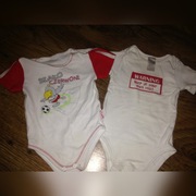 Zestaw 2szt body z kr.rękawem r.74 dla kibica (11)