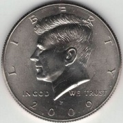 USA Half dollar 1/2 dolara 50 centów 2009 P - 30,61 mm