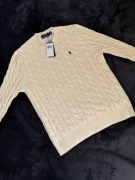 Sweter Męski Polo Ralph Lauren Rozmiar M Kremowy