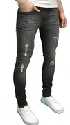 spodnie STONE EDGE RIP SUPER SKINNY STRETCH FIT DALLAS W30 L30