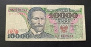 Stary banknot Polska 10 000 zł 1988 rok PRL 
