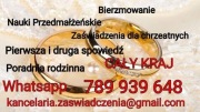 Od ręki Nauki Przedmałżeńskie, chrzest, bierzmowanie