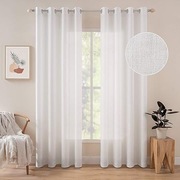 Zasłony półprzezroczyste imitacja lnu 140x225 cm 2 sztuki