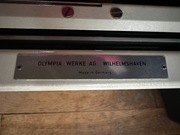 Vintage Olympia Werke AG maszyna do pisania z futerałem. 