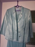 kostium niebieski w rybie łózki