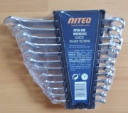 KLUCZE PŁASKO-OCZKOWE 12 ELEMENTÓW NITEO