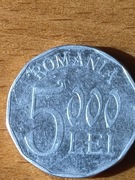 Moneta, Rumunia, 5000 lei, 2002