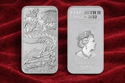 Sztabko-moneta Smok Dragon 1 oz 2023 Perth Mint moneta srebrna