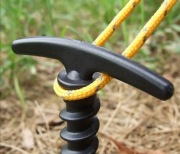 KOTWY WKRĘCANE DO ZIEMI NAMIOTU ŚLEDZIE SZPILKI CZARNE KOTWA ŚLEDŹ 20 szt