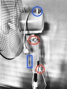 Wentylator, wiatrak Stojący/podłogowy Duży