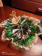 Talerzyk ozdobny Liść. Rękodzieło. Żywica . Prezent