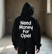 Męska Czarna Bluza M Need Money For Opel