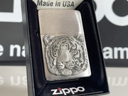 Zapalniczka Zippo Tiger Head, Brushed Chrome, Tygrys