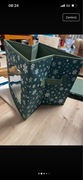 Nowe 4x organizer tekstylny 30x30x30 cm – zielony, śnieżynki, okno