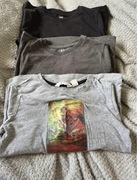 zestaw 3 chłopięcych bluzek z długim rękawem h&m