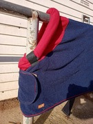 derka polarowa z kapturem 115 cm hkm pro team