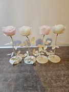 Róże świeczniki lampki 