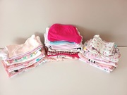 mega paka ubranek dla dziewczynki 0-3-6mies 56 62 68cm body pajacyki