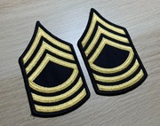 Naszywka - US Army - Master Sergeant E-8 (Blue/Gold) MSG - para