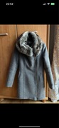 Płaszcz zimowy szary wełna rozmiar 36