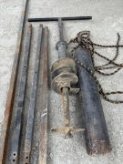 Wiertnica ręczna fi 160 z szlamowka