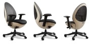 Fotel biurowy gamingowy Unique OVO Ergonomiczny Beżowy