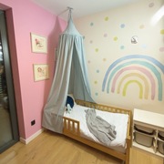 Baldachim okrągły ze stelażem unisex