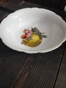 Przedwojenna porcelanowa miska z motywem owoców Greiner Herda