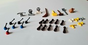 LEGO mix Akcesoriów (m.in.antenka, kierownica, luneta, miotła, szczotka) 